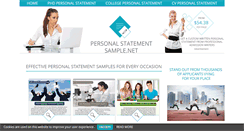 Desktop Screenshot of personalstatementsample.net